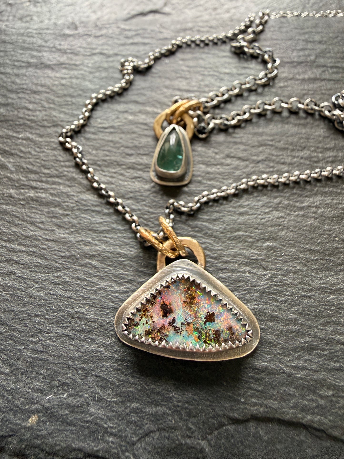 Double Pendant Necklace