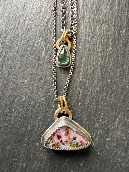 Double Pendant Necklace