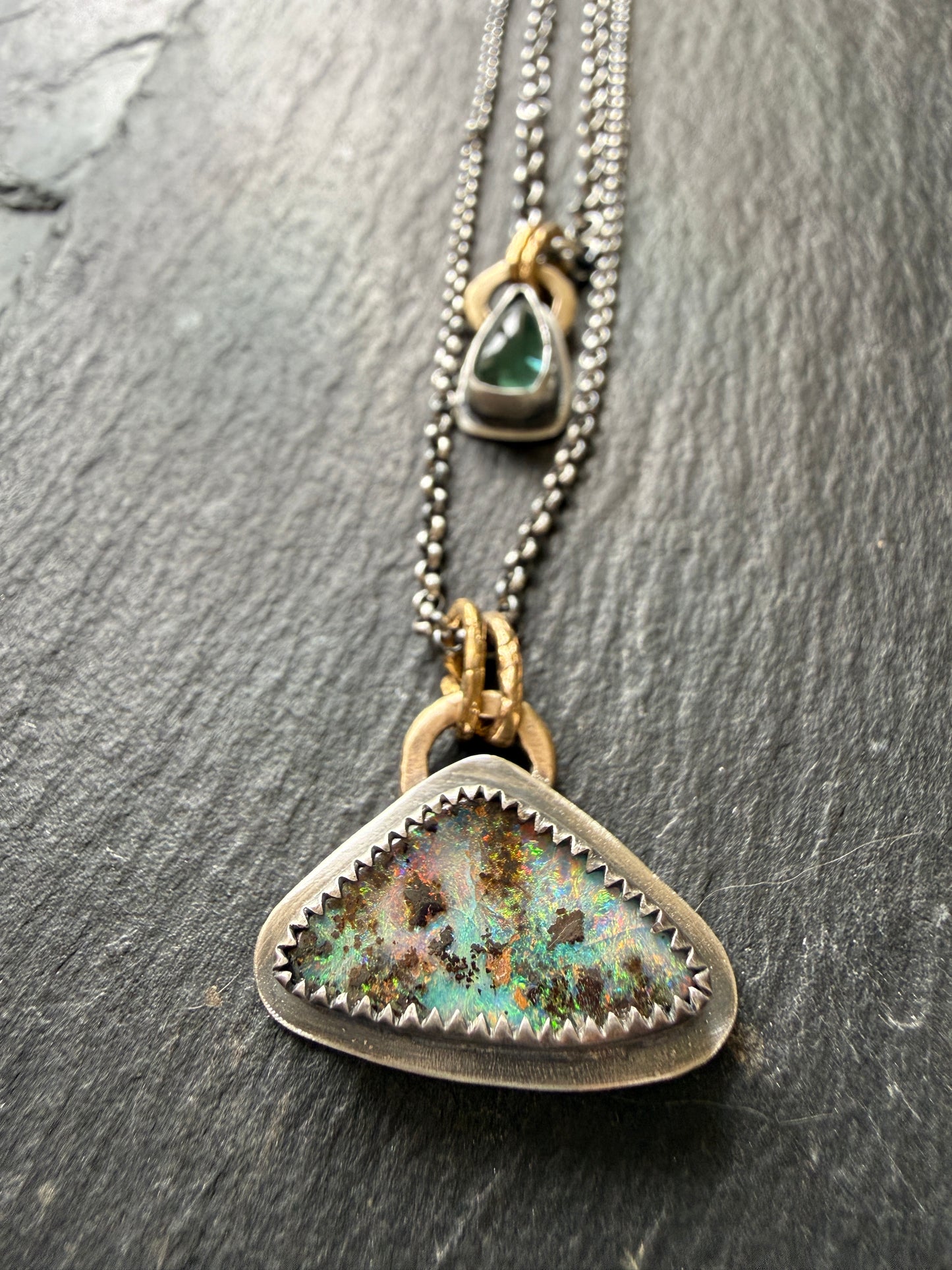 Double Pendant Necklace