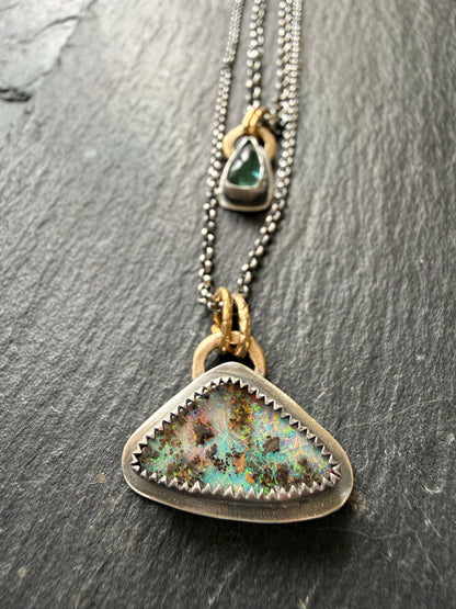 Double Pendant Necklace