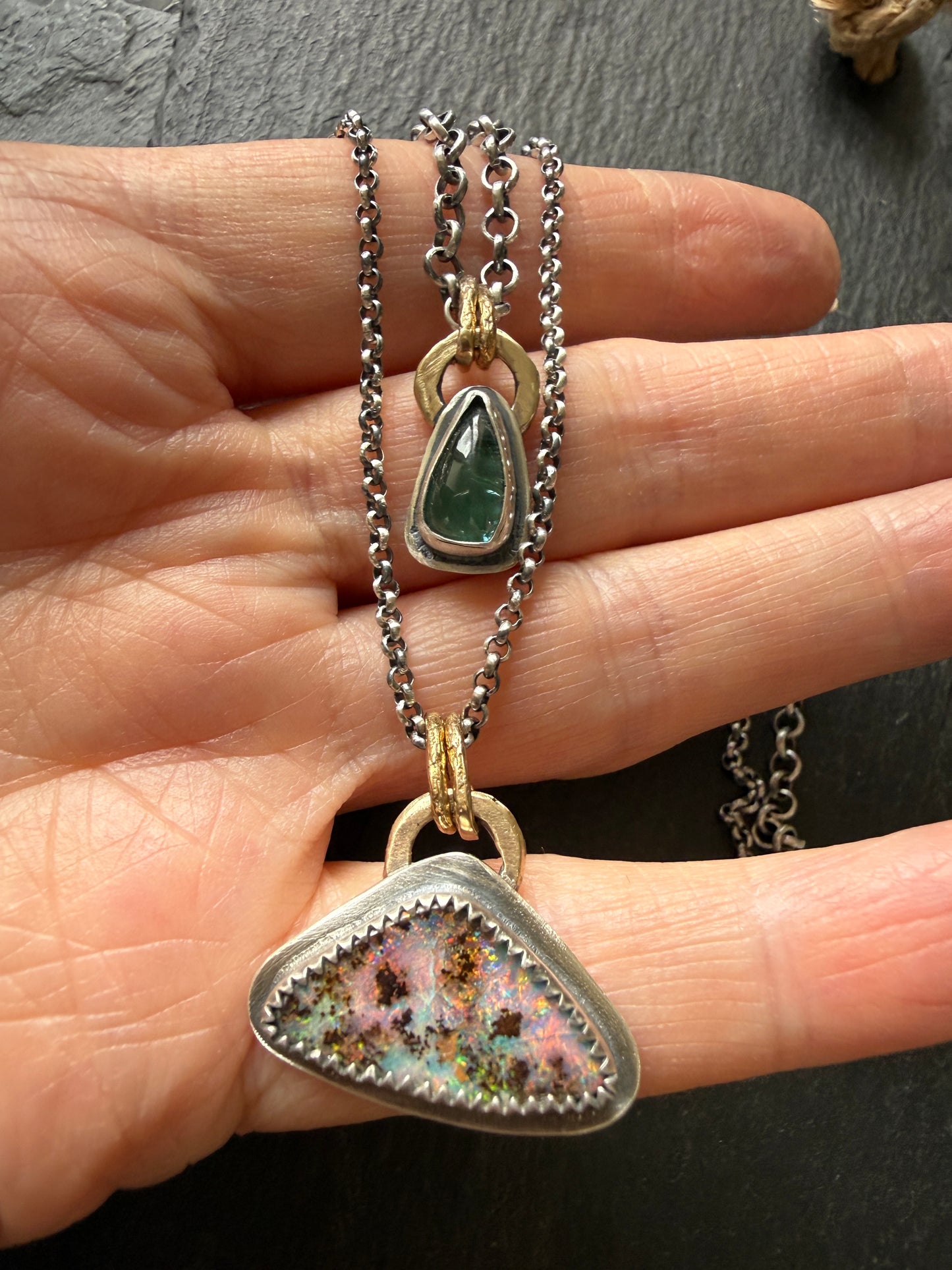 Double Pendant Necklace