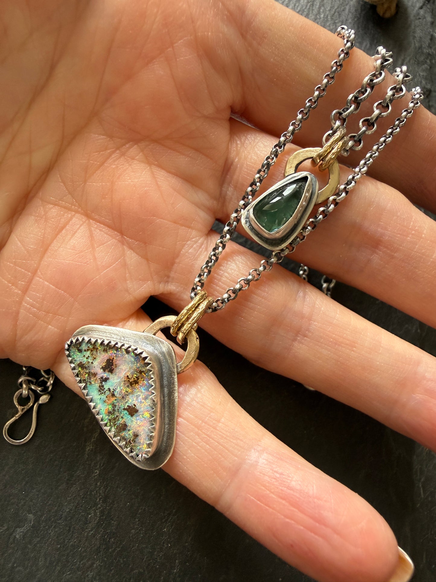 Double Pendant Necklace
