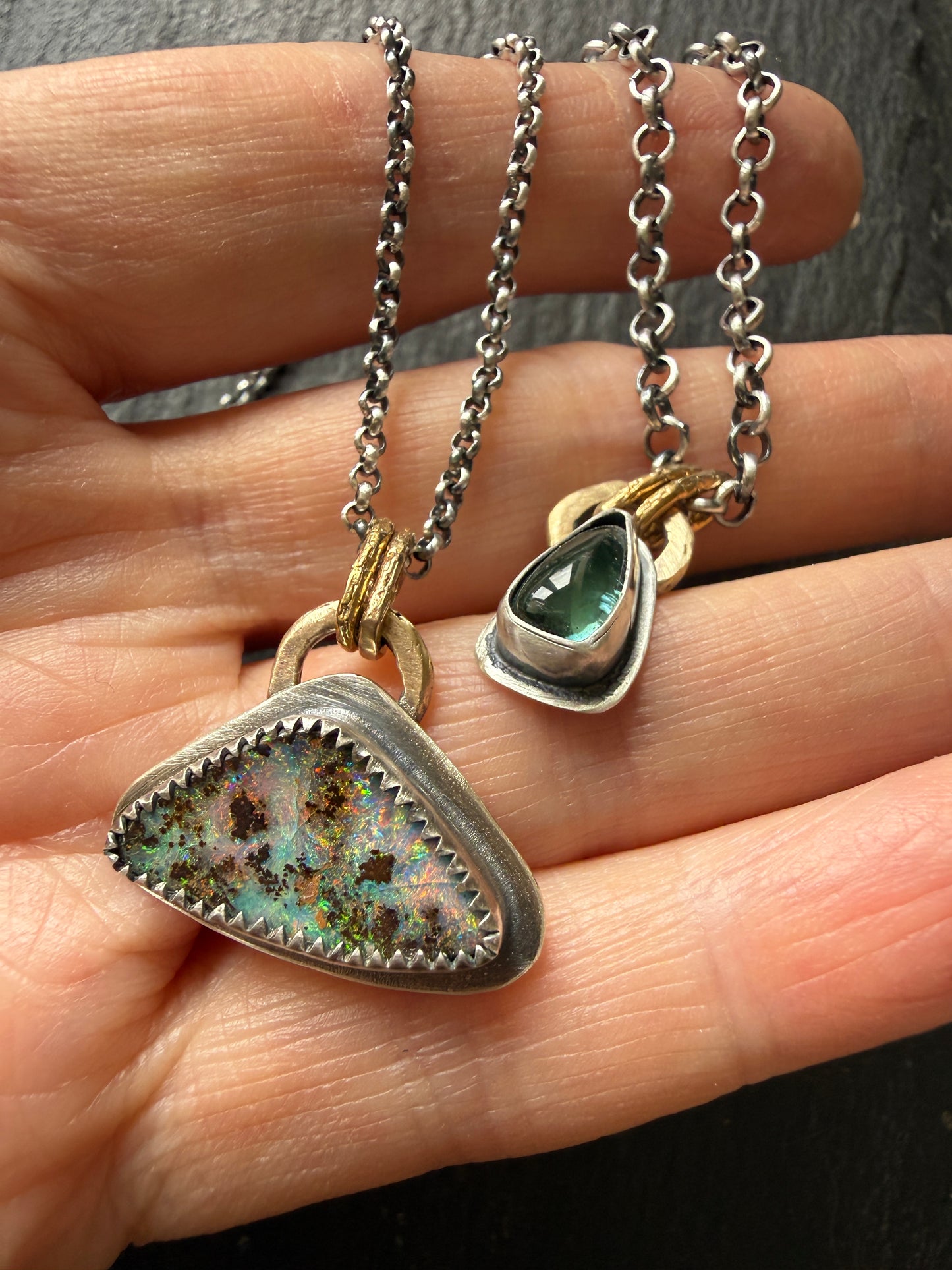 Double Pendant Necklace