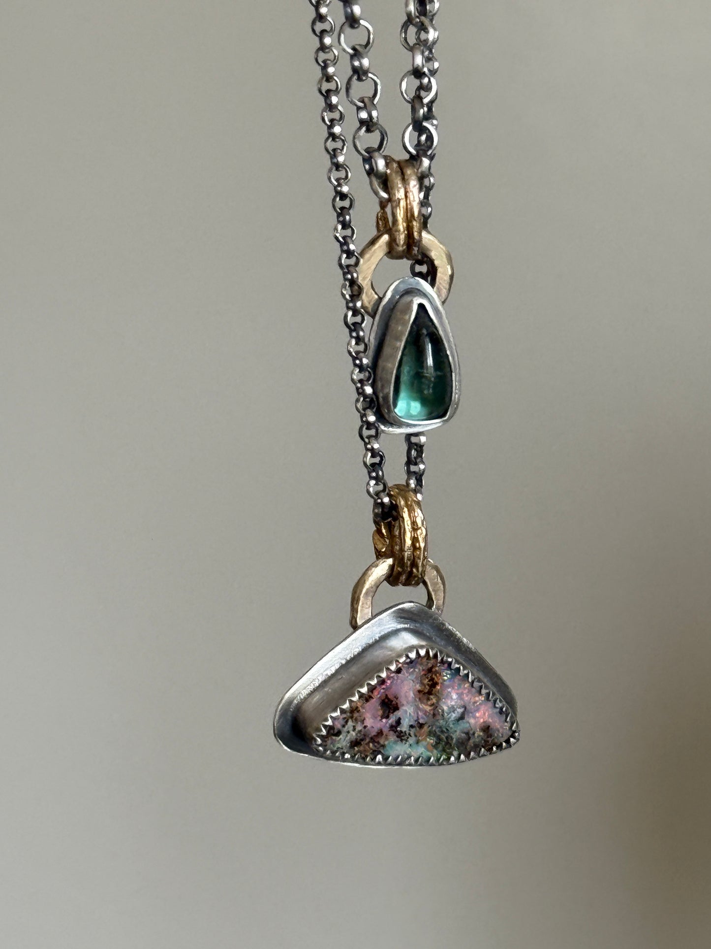 Double Pendant Necklace