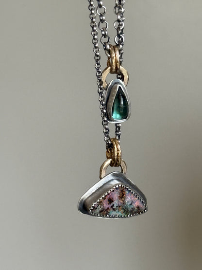 Double Pendant Necklace