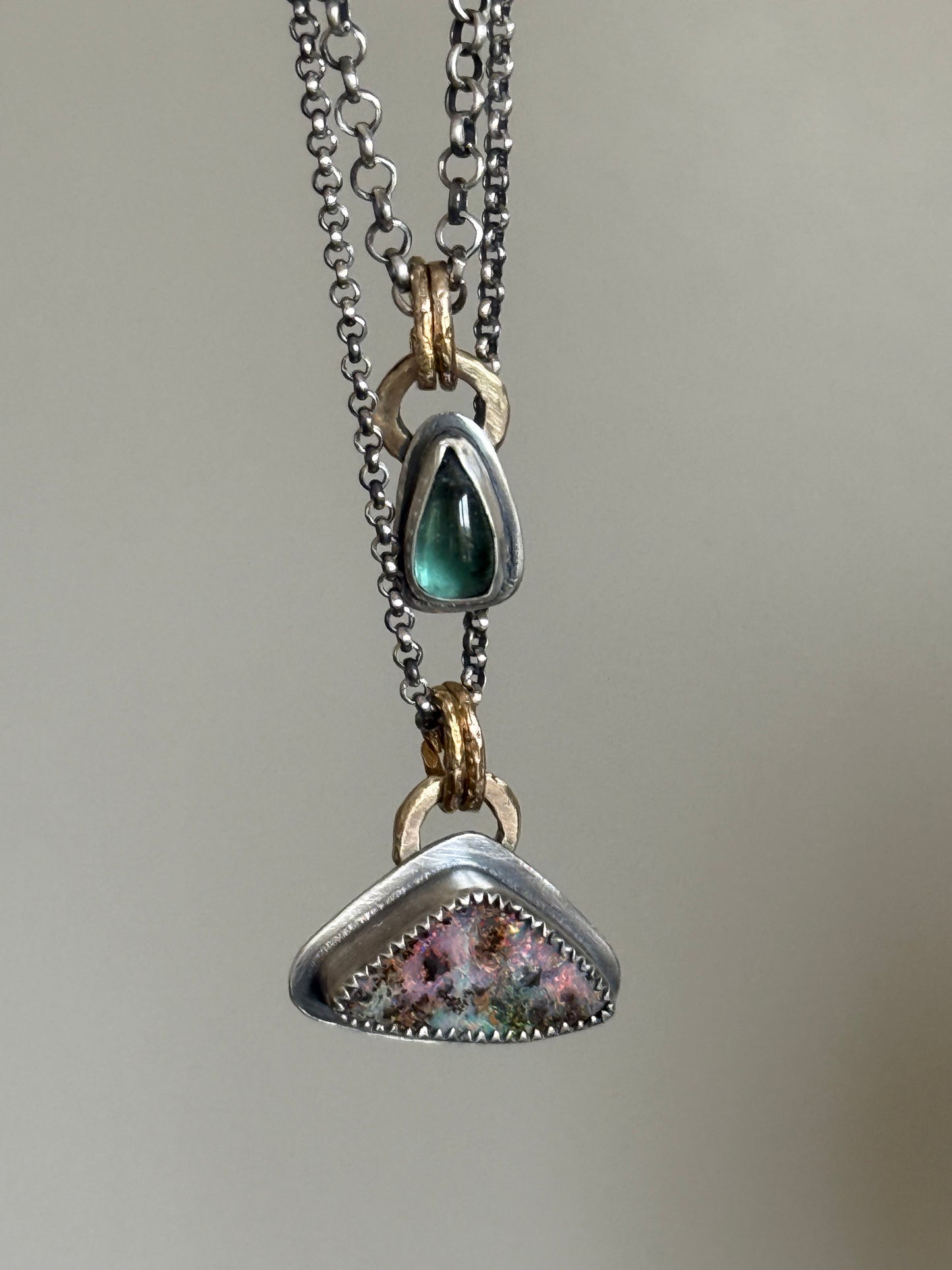 Double Pendant Necklace