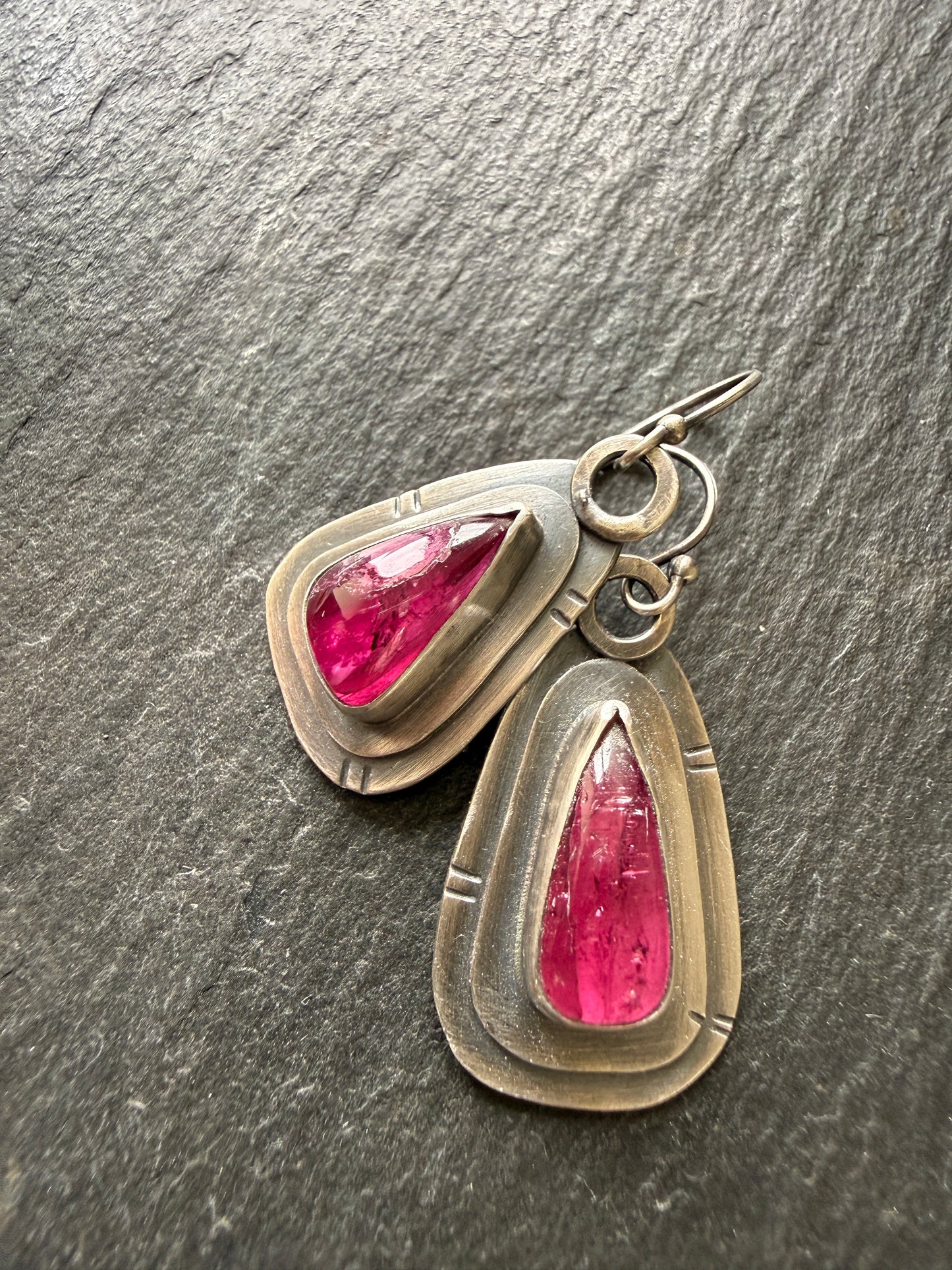 Pink Tourmaline Earrings