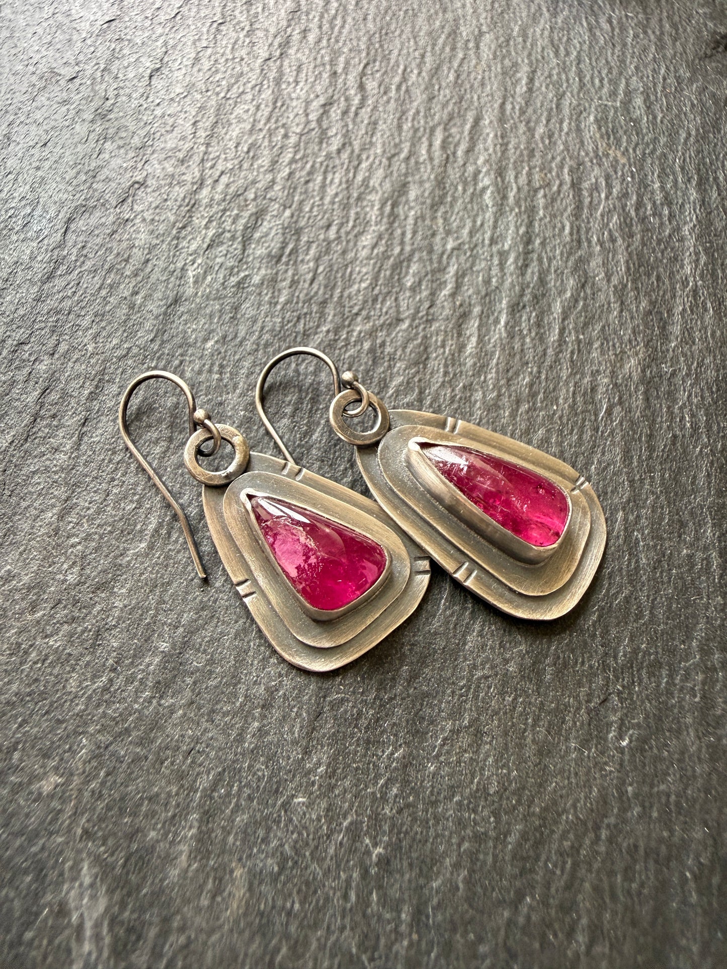 Pink Tourmaline Earrings