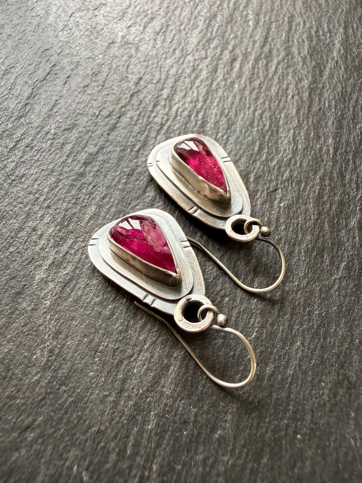 Pink Tourmaline Earrings