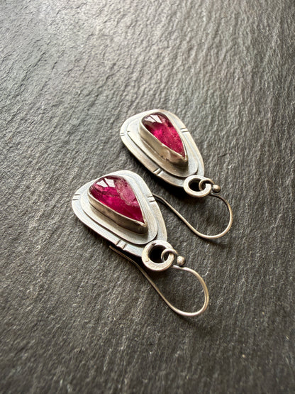 Pink Tourmaline Earrings