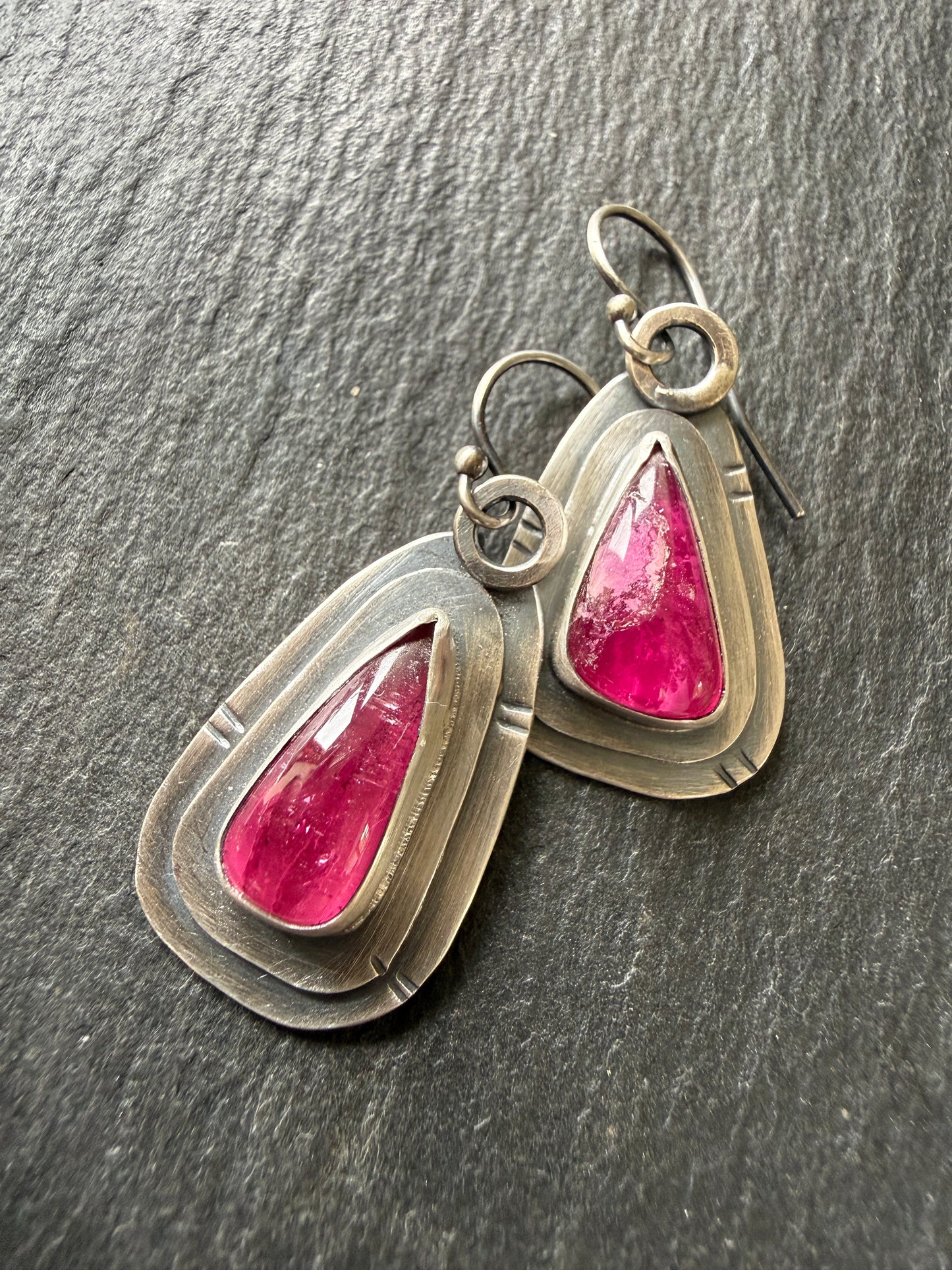 Pink Tourmaline Earrings
