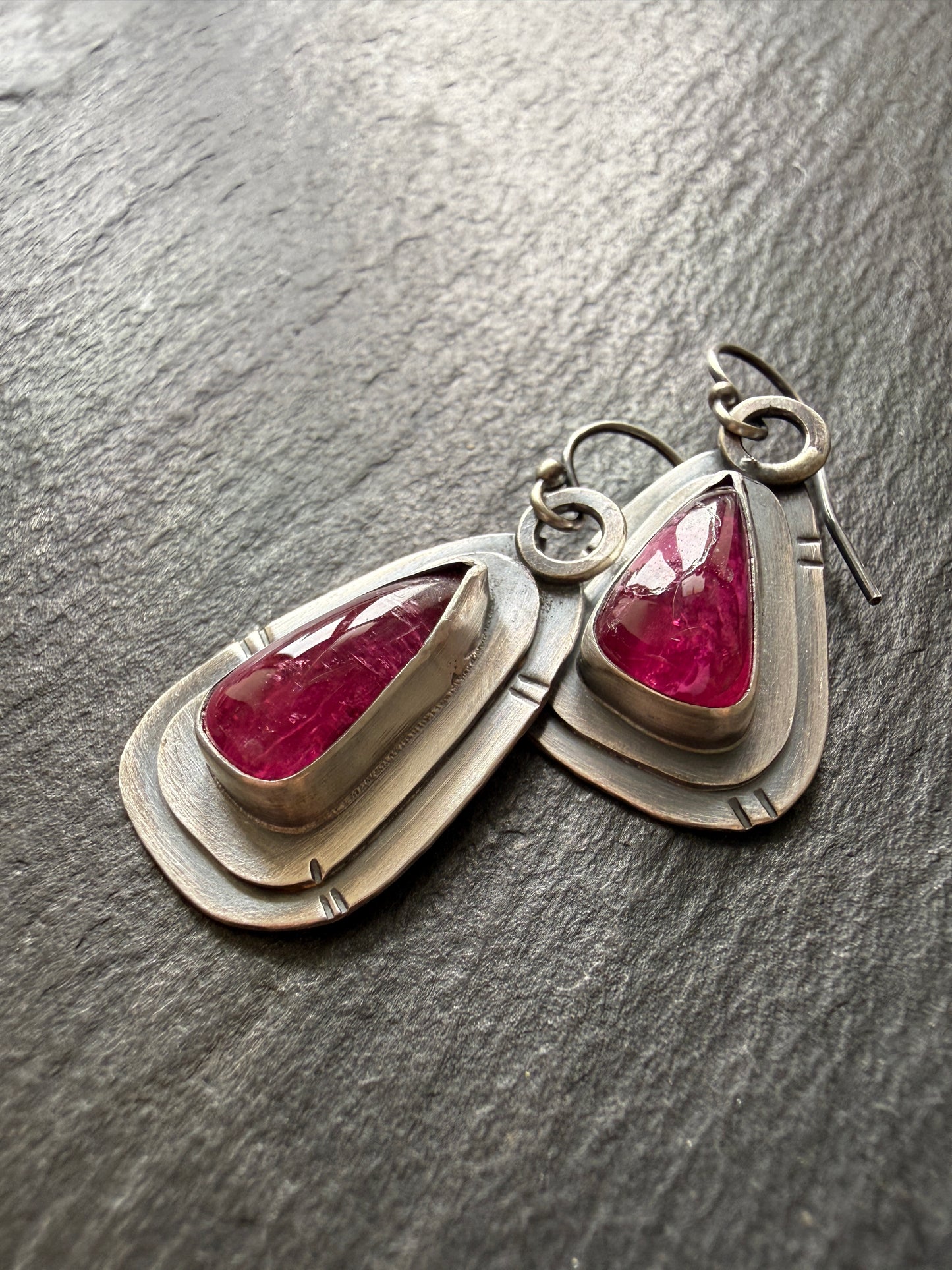 Pink Tourmaline Earrings