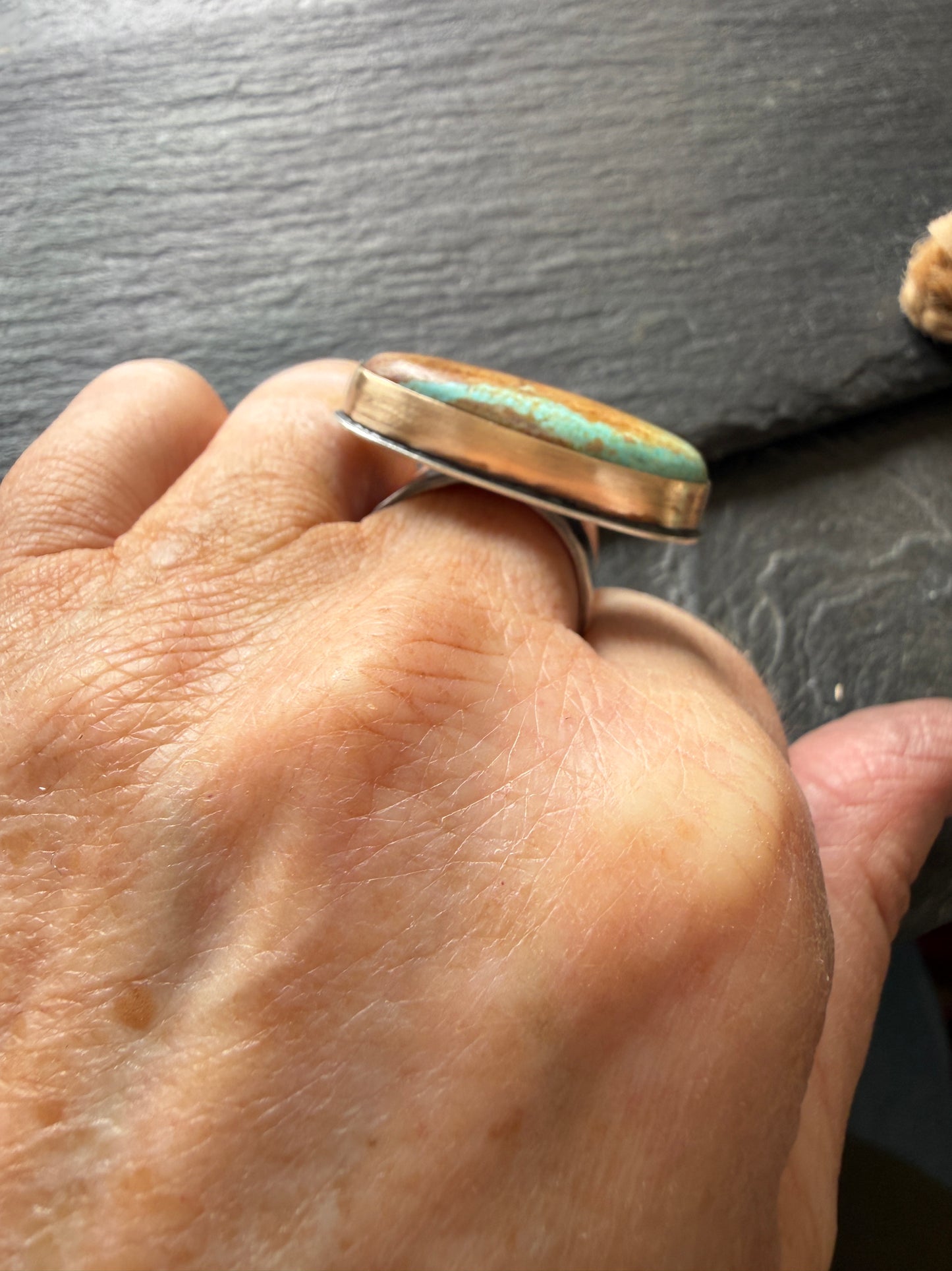 Large Nevada Turquoise Ring