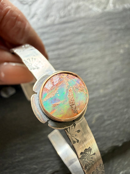 Flower Opal Bangle