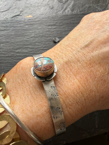 Flower Opal Bangle