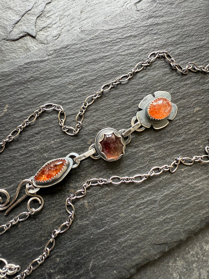 FOR TINA - Sunstone and Tourmaline Necklace