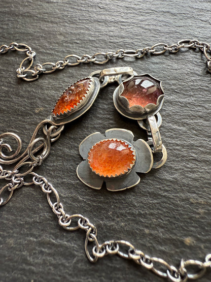 FOR TINA - Sunstone and Tourmaline Necklace