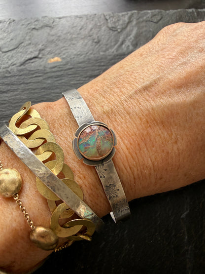 Flower Opal Bangle