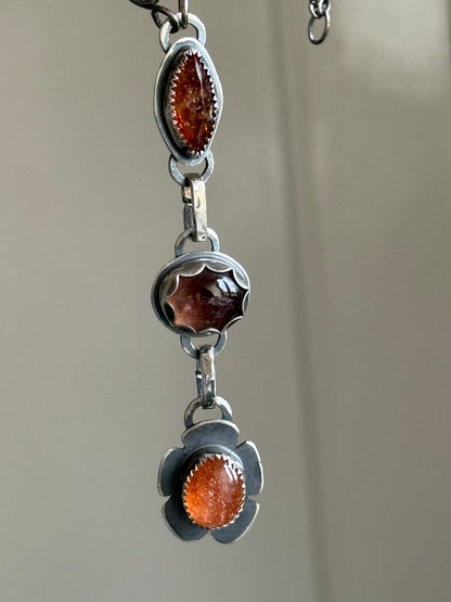 FOR TINA - Sunstone and Tourmaline Necklace