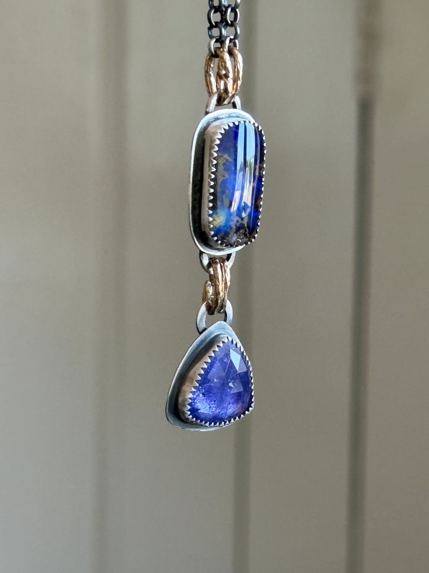 Tanzanite and Opal Necklace