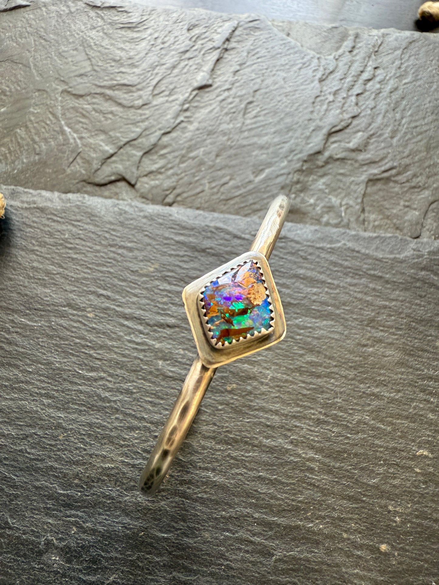 Boulder Opal Cuff Bangle