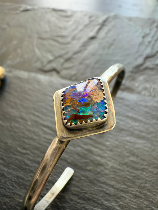 Boulder Opal Cuff Bangle