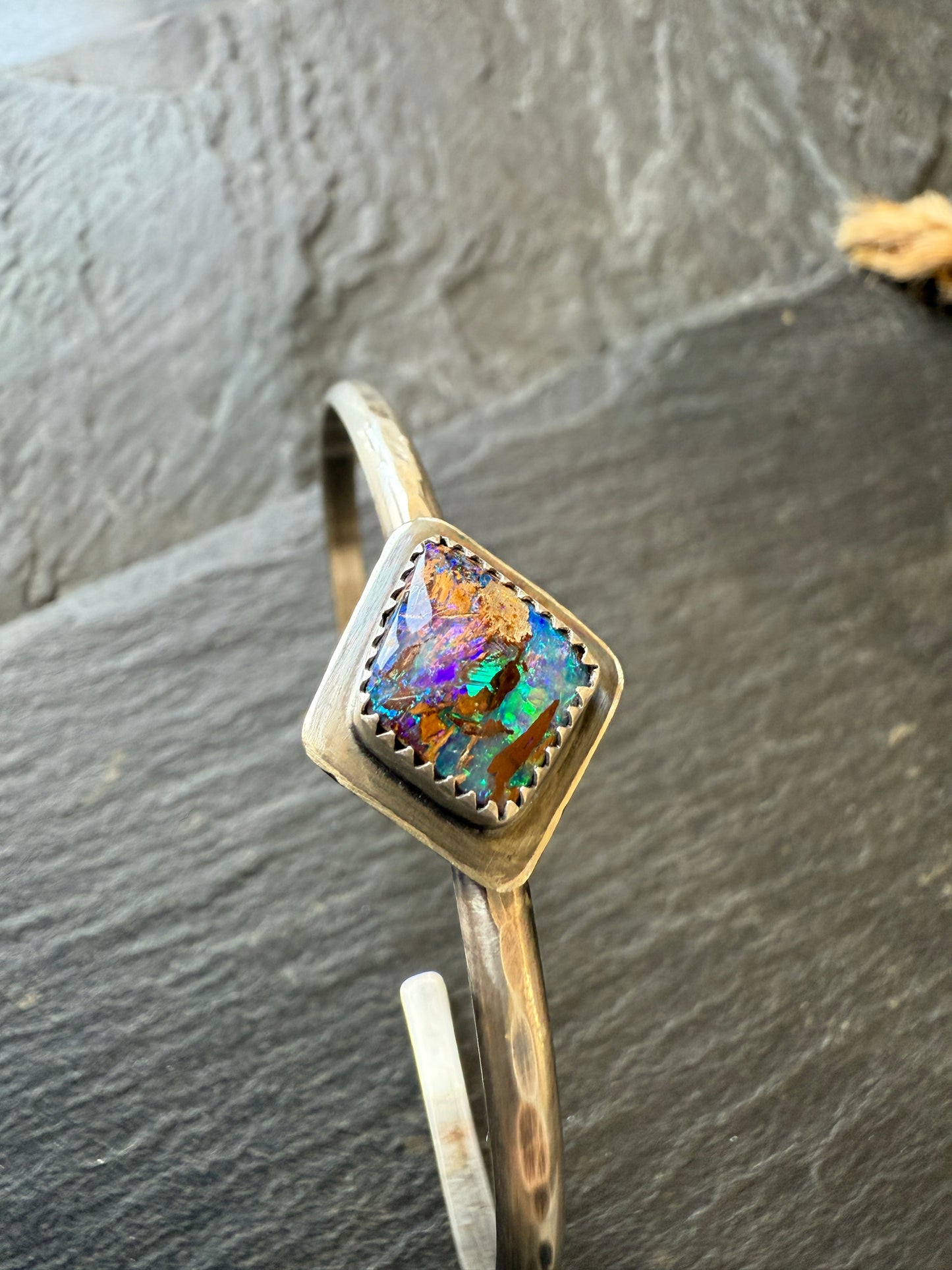 Boulder Opal Cuff Bangle