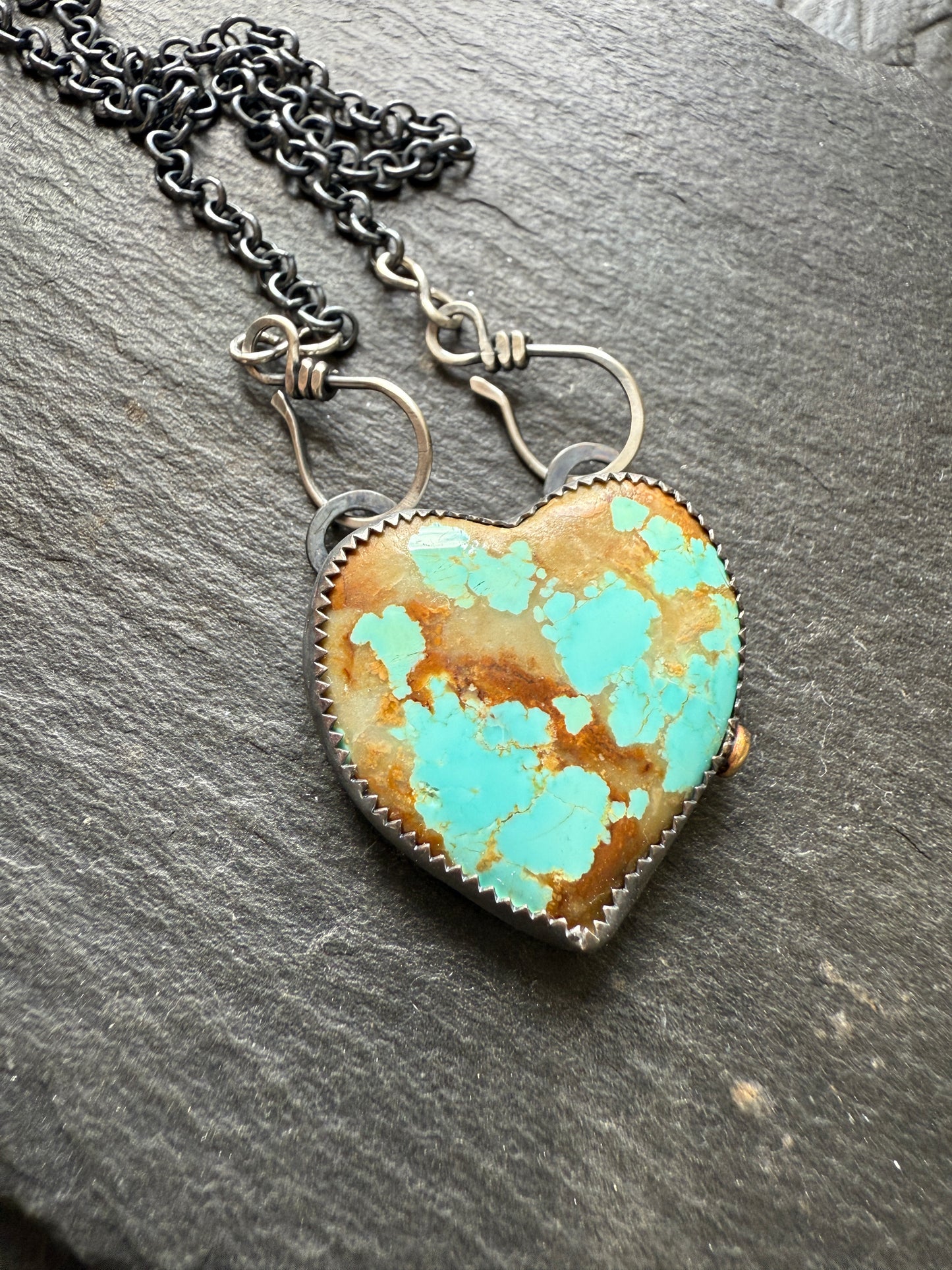 No.8 Turquoise Heart Pendant