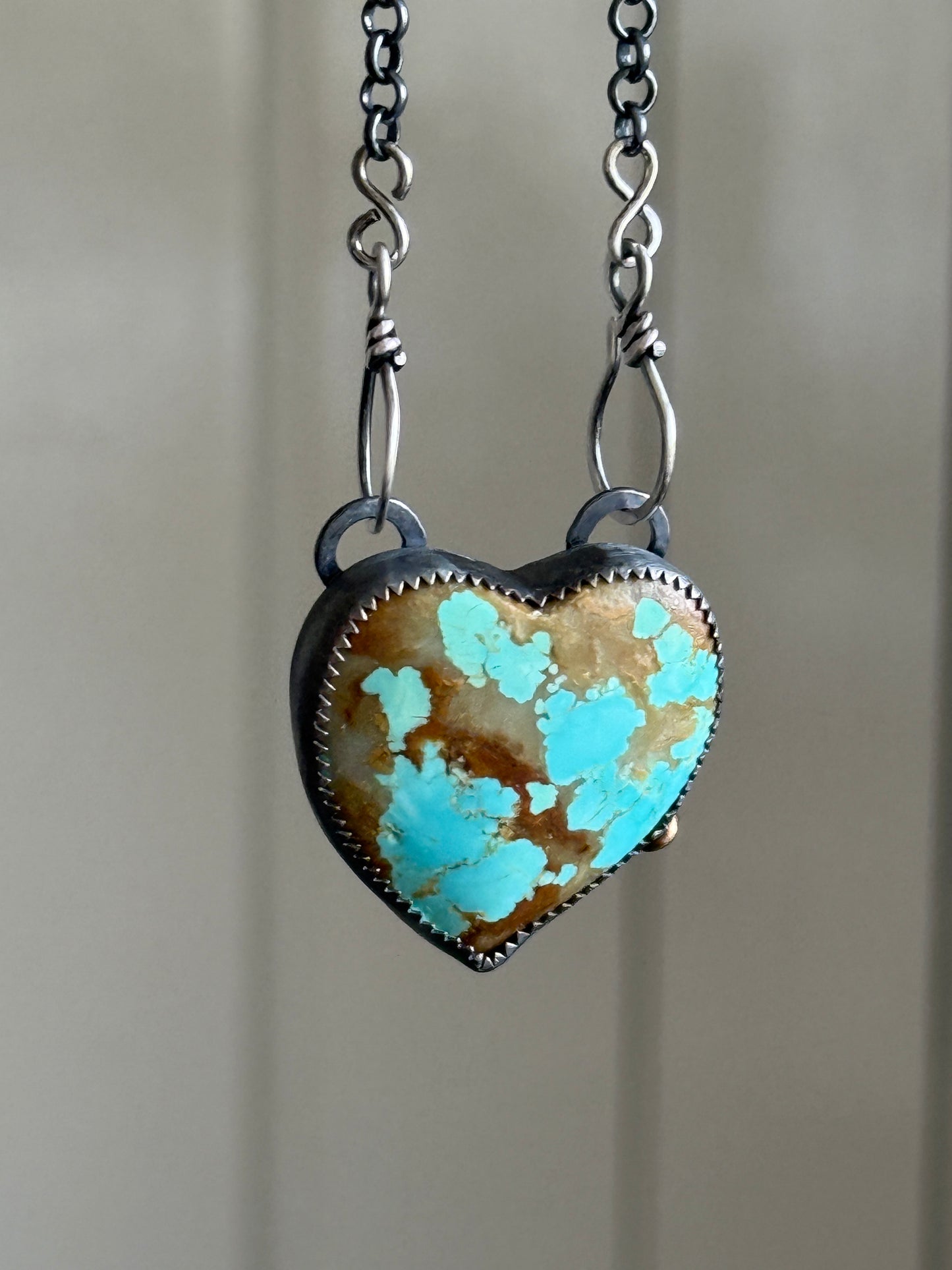 No.8 Turquoise Heart Pendant