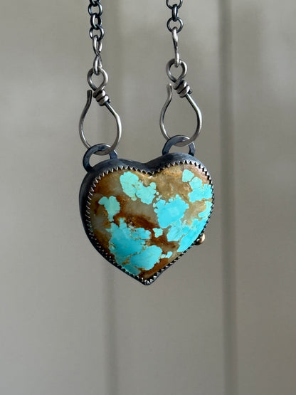 No.8 Turquoise Heart Pendant