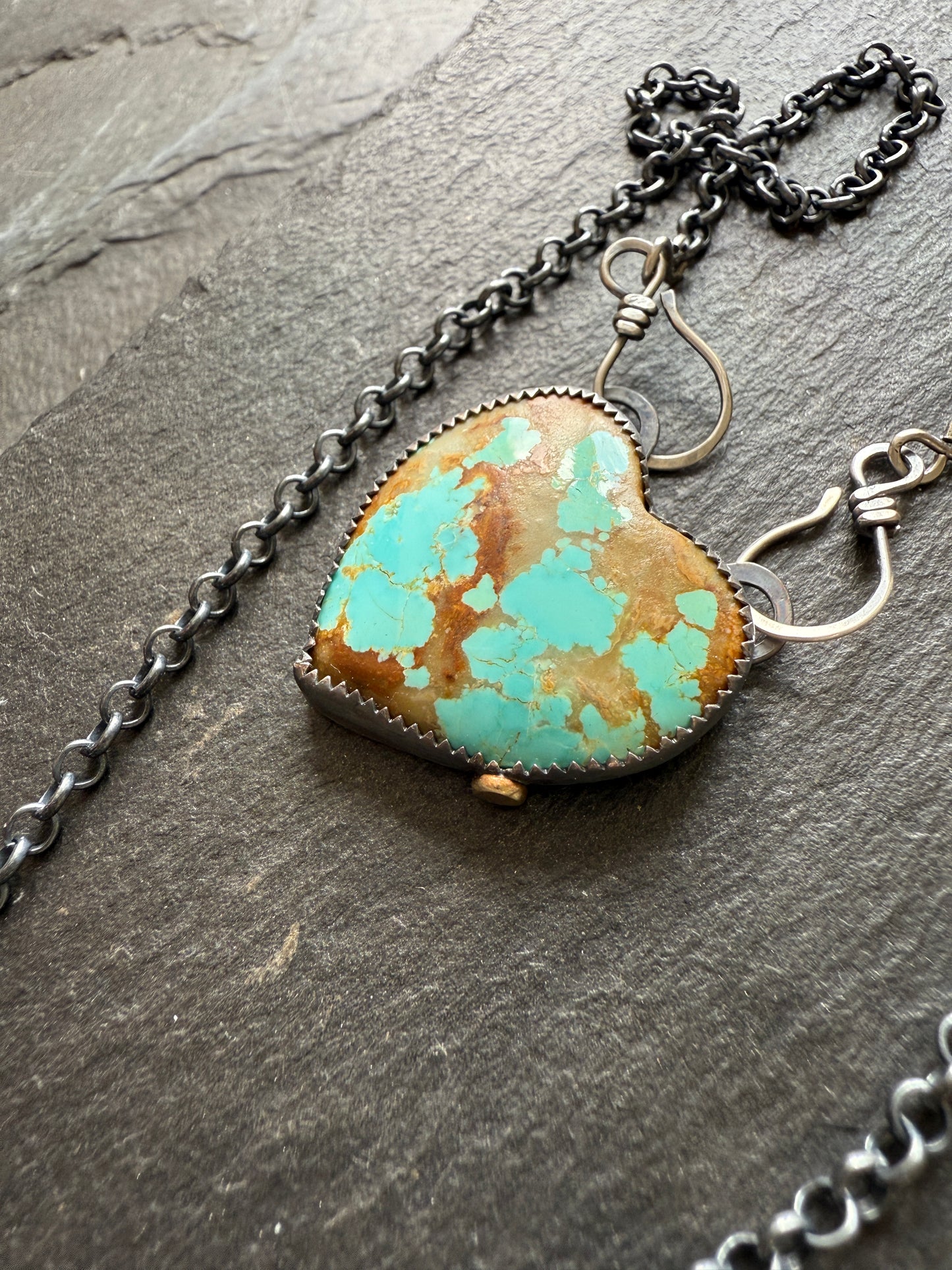 No.8 Turquoise Heart Pendant