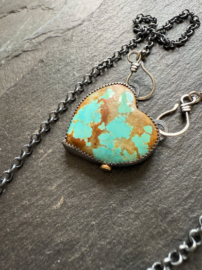 No.8 Turquoise Heart Pendant