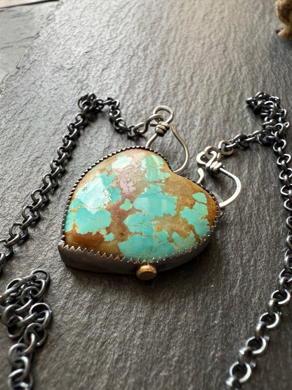 No.8 Turquoise Heart Pendant