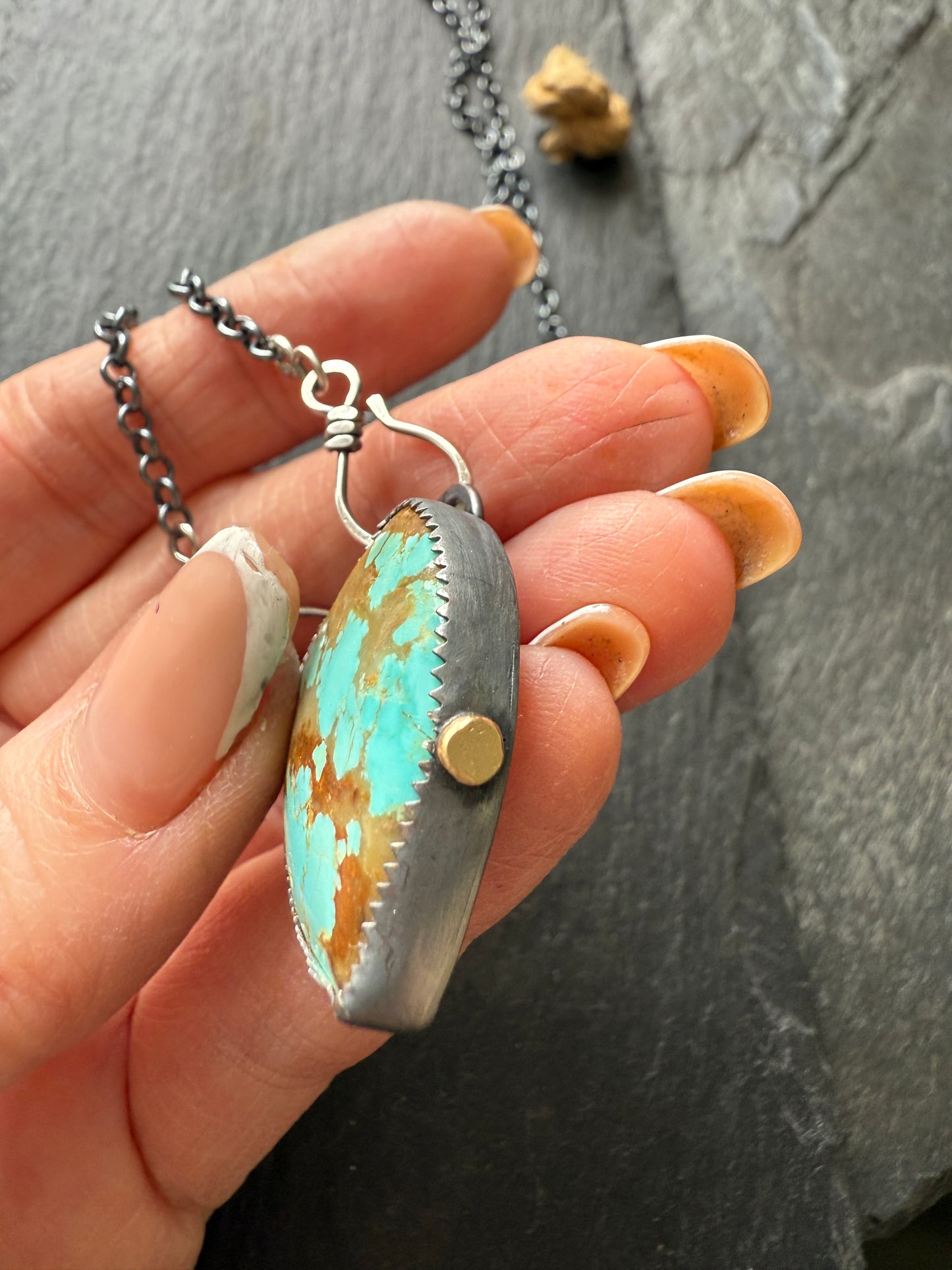 No.8 Turquoise Heart Pendant