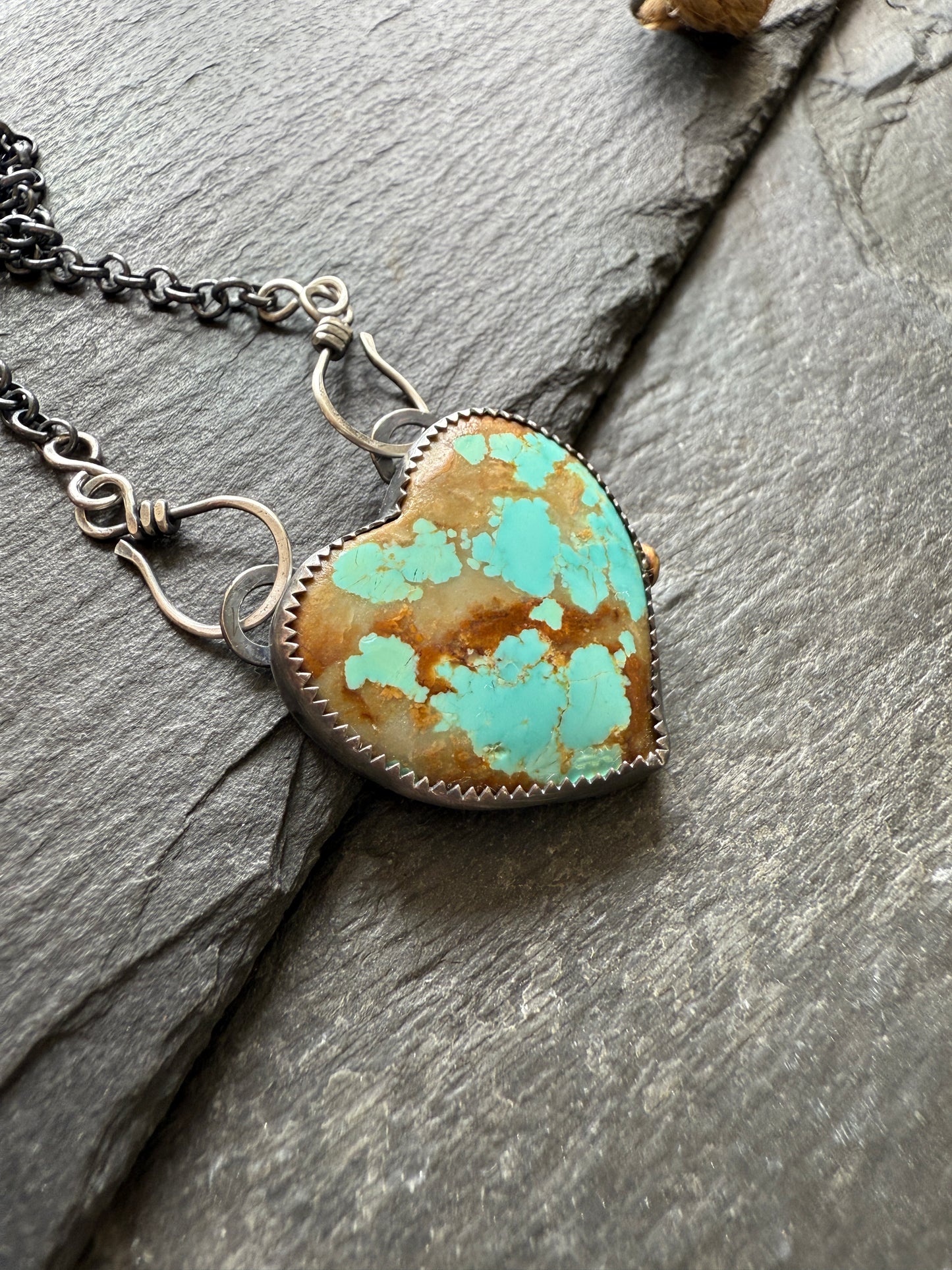 No.8 Turquoise Heart Pendant