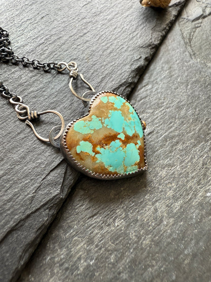 No.8 Turquoise Heart Pendant