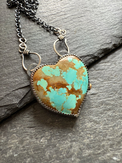 No.8 Turquoise Heart Pendant