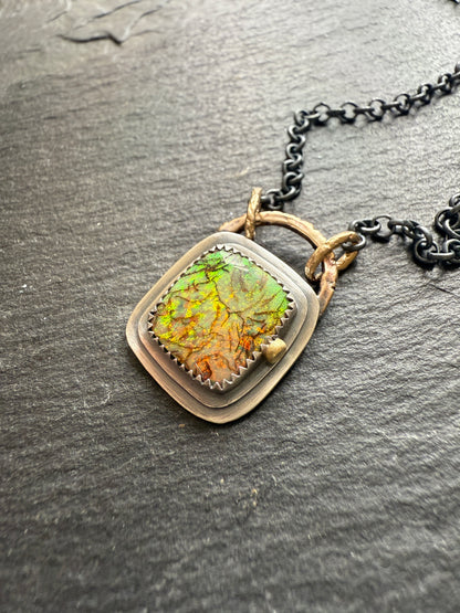 For Aaron - Monarch Opal Necklace