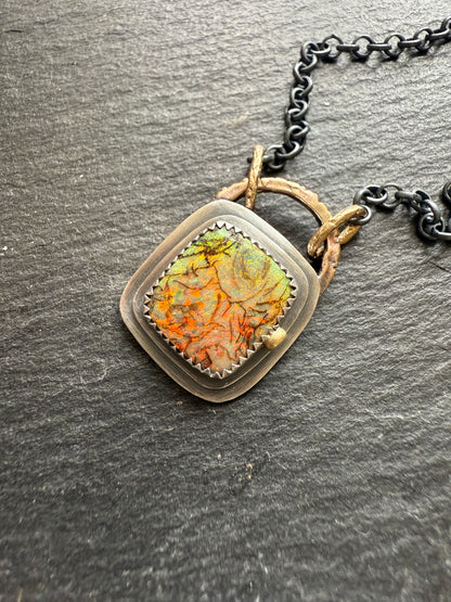 For Aaron - Monarch Opal Necklace