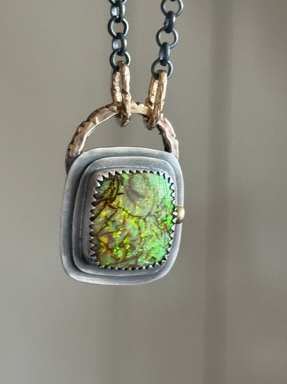 For Aaron - Monarch Opal Necklace