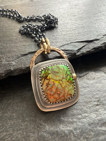 For Aaron - Monarch Opal Necklace
