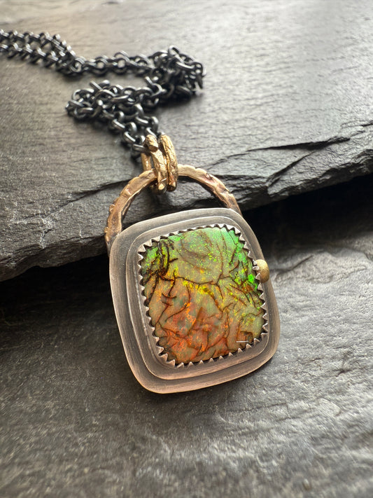 For Aaron - Monarch Opal Necklace
