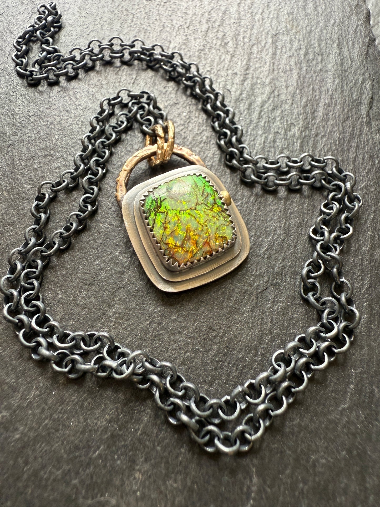 For Aaron - Monarch Opal Necklace