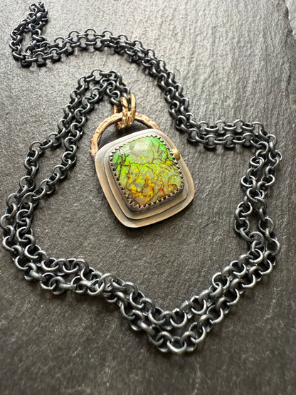 For Aaron - Monarch Opal Necklace