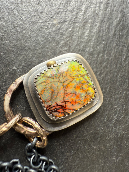 For Aaron - Monarch Opal Necklace