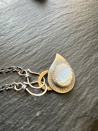 Moonstone Evil Eye Necklace