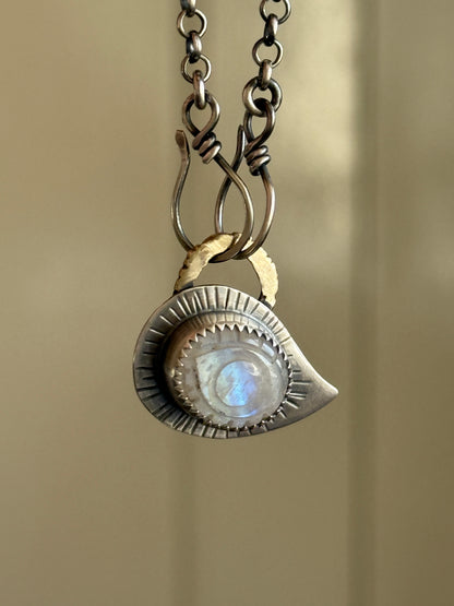 Moonstone Evil Eye Necklace