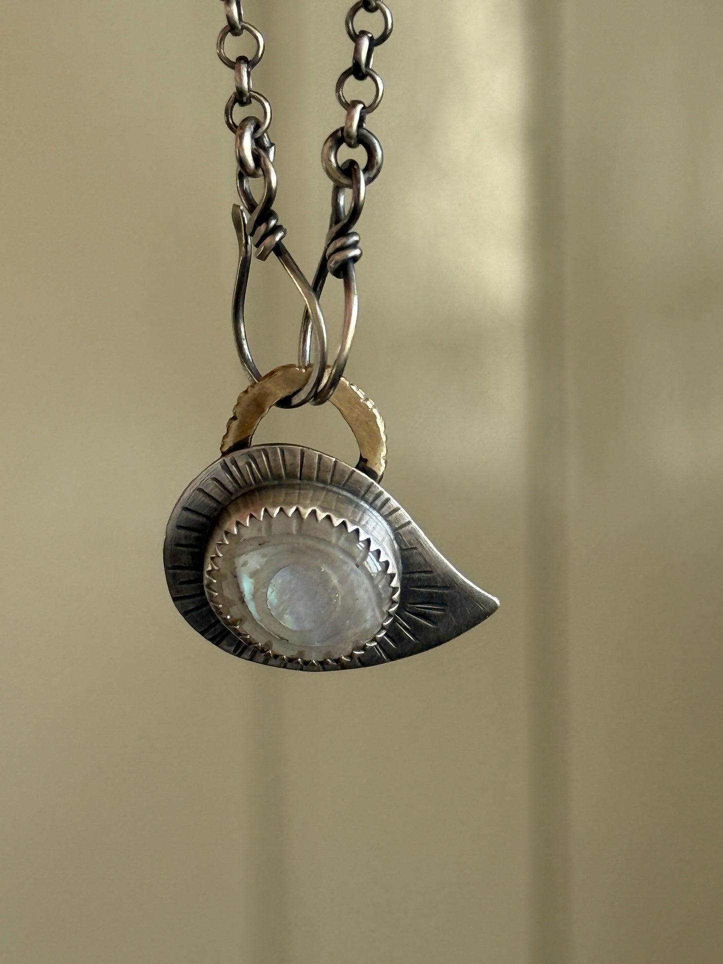 Moonstone Evil Eye Necklace