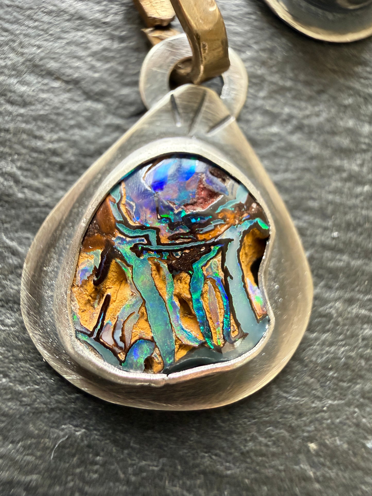 Mixed Metal Charm Necklace