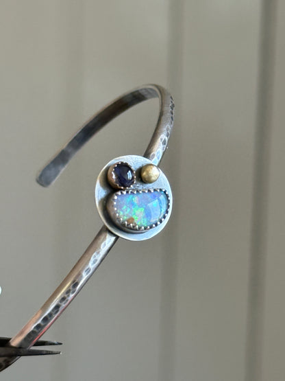 Mixed Gemstone Bangle